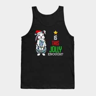 Bunny - Jolly Rabbit - Funny Christmas Sayings Tank Top